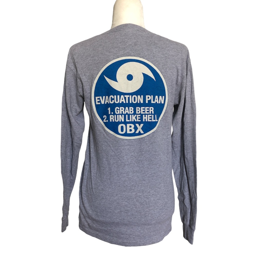 Delta Pro Weight OBX Hurricane Evacuation Plan Tee - S